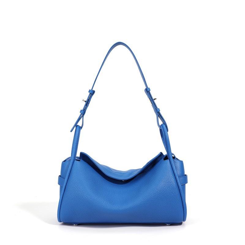 New Korean Fashionable Armpit Bag Women's High-quality Cross-body Genuine Leather All-matching Commuter Shoulder Pillow
