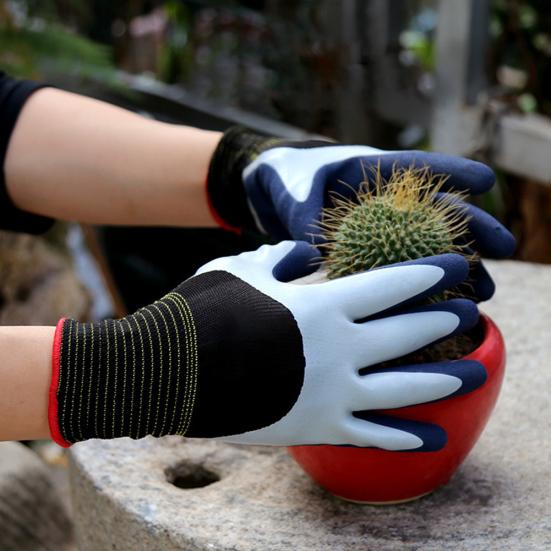 1 çift nefes alabilen kaymaz su geçirmez bahçe budama eldivenleri koruyucu kapak