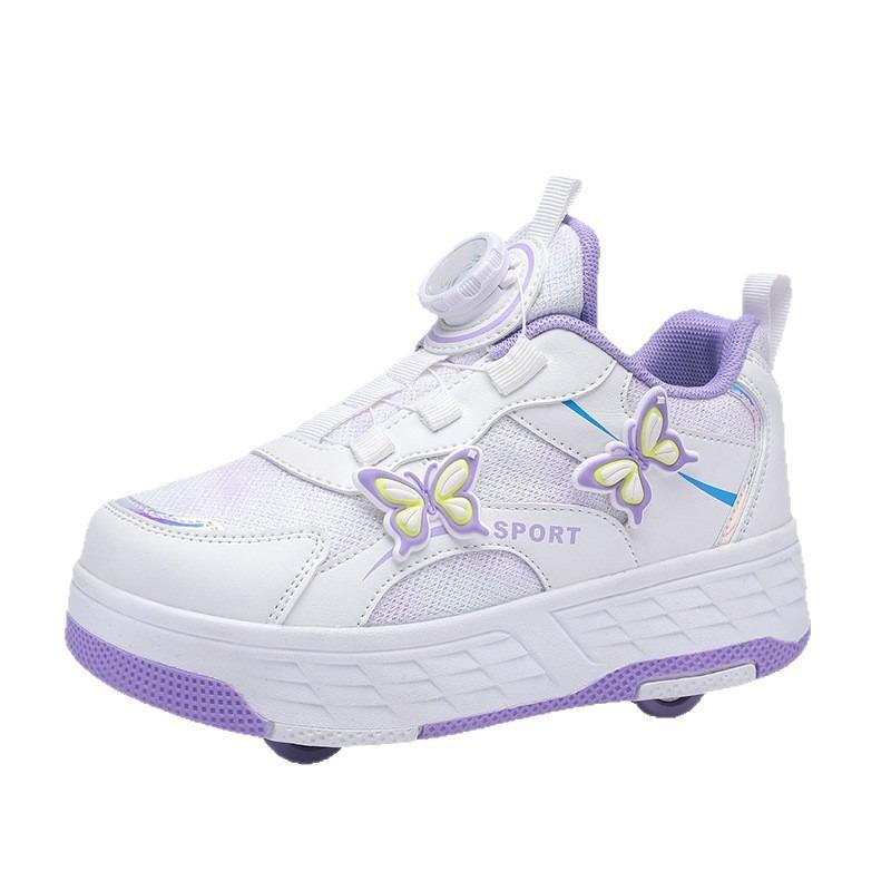New Runaway Shoes Four-wheel Pulley Shoes Girls Children with Wheels Shoes Children's Skates