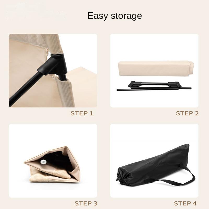 Outdoor Klappstuhl Tragbarer Ultraleichter Klapphocker Angelstuhl Camping Rückenlehne Sitzstuhl Camping Bank