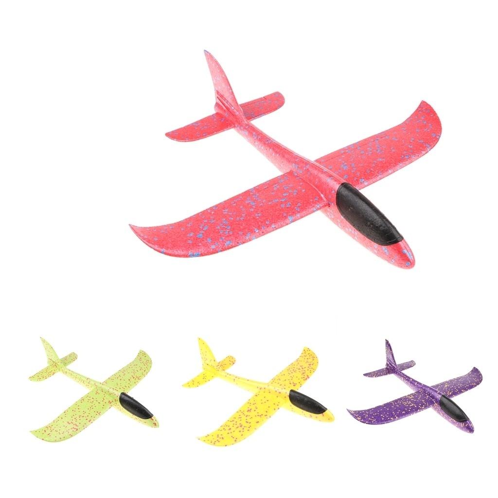 Novo 36cm EPP Espuma Arremesso Planador Avião com Asa Lâmpada Criança Brinquedo Ao Ar Livre