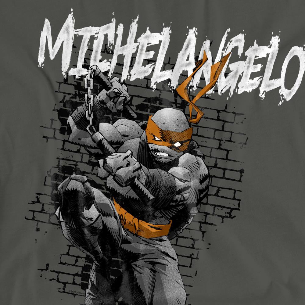 Teenage Mutant Ninja Turtles Unisex Adult Michelangelo T-Shirt