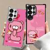 G-Gloomy Bear Soft Phone Case For Samsung Galaxy S26 Ultra S25 Edge S24 FE S23 Plus S22 S21 + S20 Plating Anti-Fall Fundas