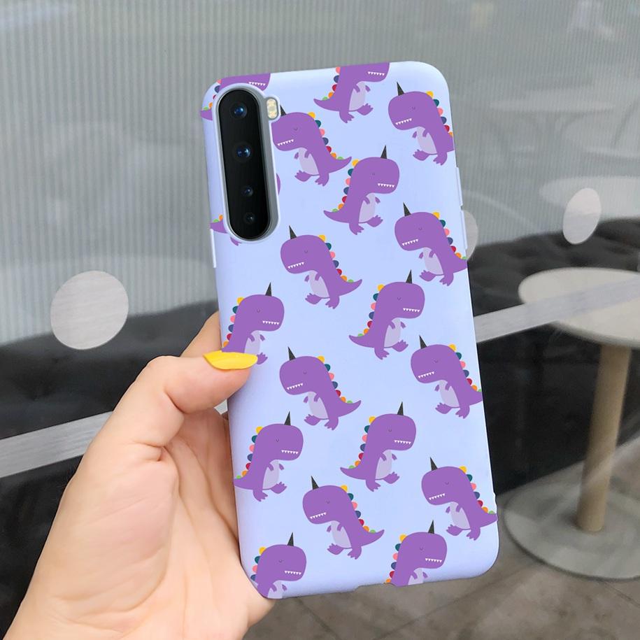 

For Phone Case OnePlus Nord Cover Soft Silicone Leopard Flower Butterfly Painted Candy TPU Case For One Plus Nord 1 + Nord Coque OnePlus Nord