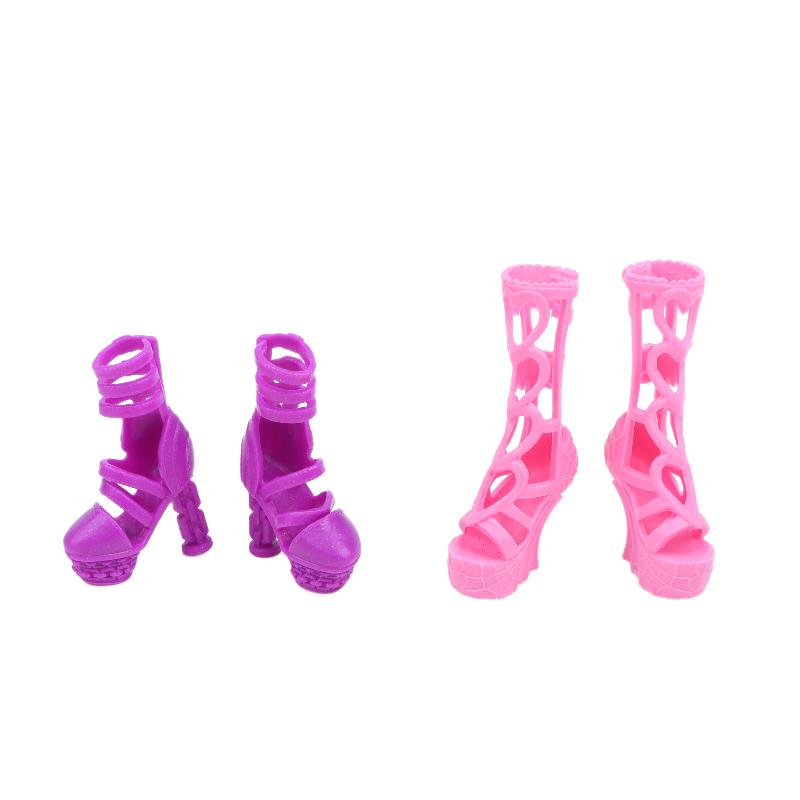 1Pair Mini Doll High Heels Boots Sandals Fashion 1/6 Dolls Dress Up Accessories For Female Dolls Decorations Pretend Play Toys