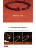 7A Natural Garnet Cinnabar Pi Xiu Women's Bracelet with Raw Ore Purple Gold Sand Elements