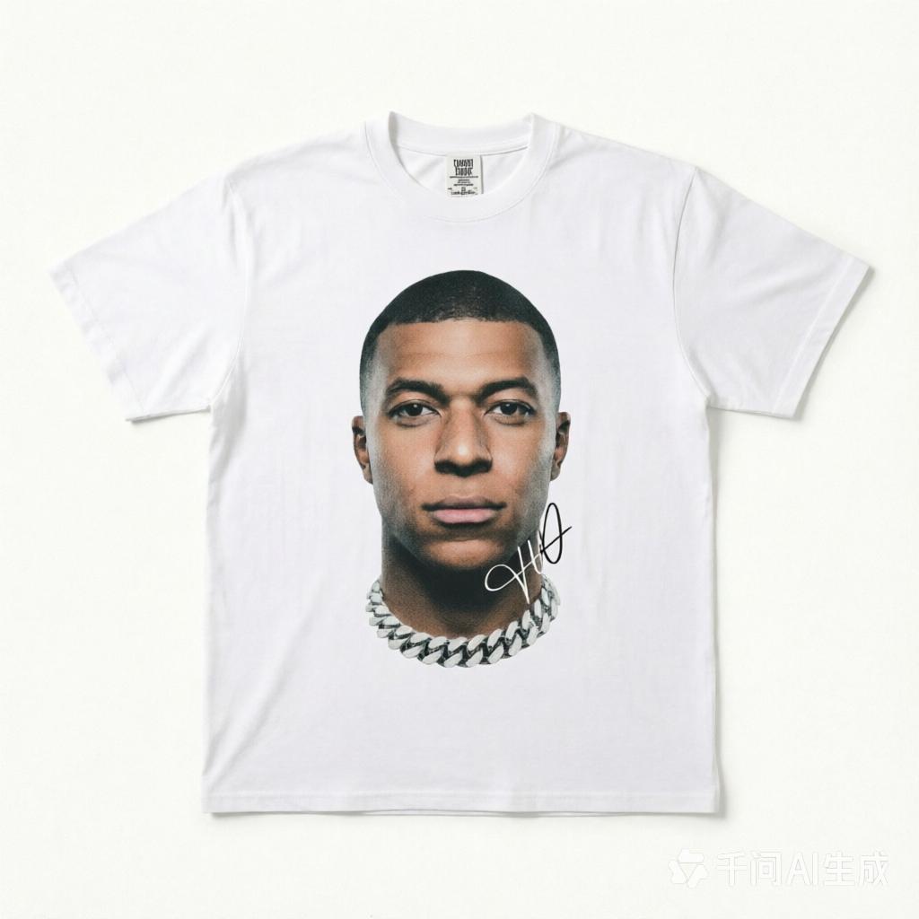 Kylian Mbappe Graphic Tee – Football Autographed Streetwear Shirt – Premium Cotton Unisex T-shirt 4XL