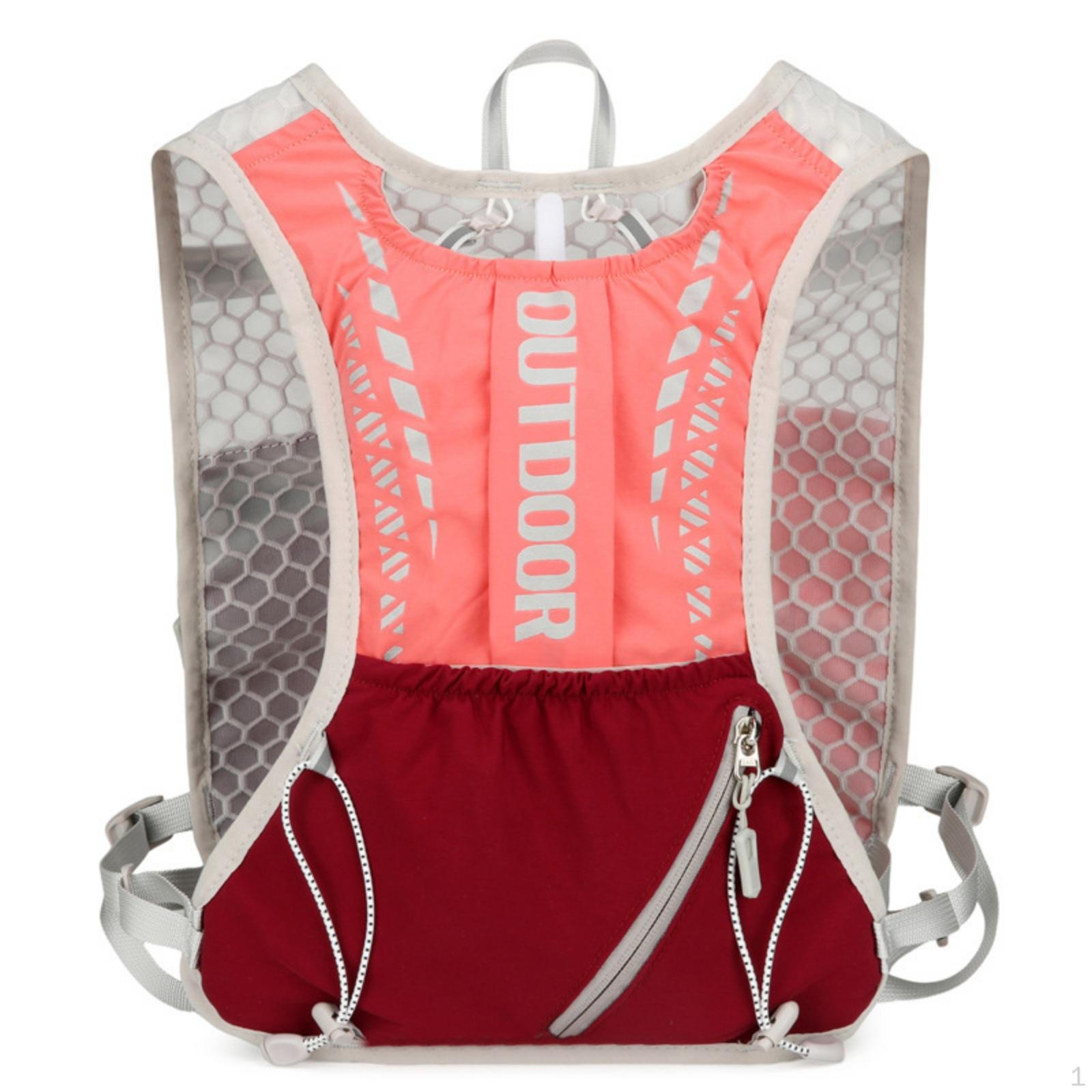 Running WaterCarrying Vest Breathable Backpack Lightweight Trail Pink