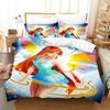 Winx Sleep Bedding Collection Single Size Size Single Size Full Queen Size King Size Size Bed Collection Aldult Girl Bedroom Duvetcover Sets 3D