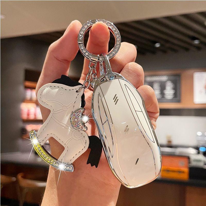 Tpu Car Key Case For Saic Im Zhiji Ls7 L7 Pro Ls6 L6 Ls9 Max Accessories Keychain Remote Cover Shell Ring Holder Fob Housing