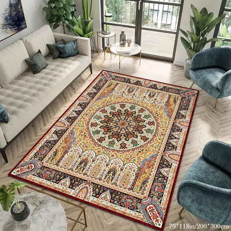 Retro Carpet Homestay Decoration Carpet Bedroom Bedside Carpet Living Room Study Room Carpet
