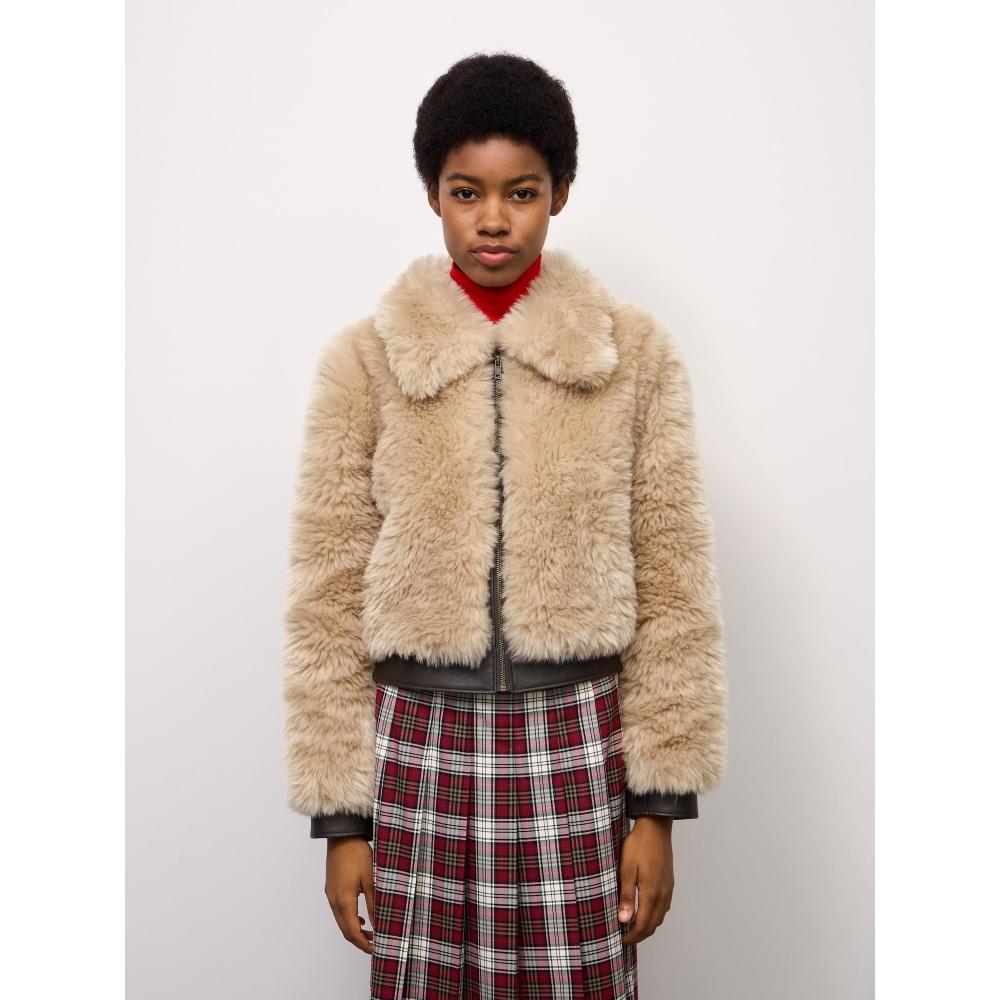 Gu By Uniqlo Fluffy Combination Blouson