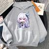 Sudadera con capucha Skirk de Genshin Impact Moda Estética Sudaderas de Videojuegos Unisex Otoño Invierno Sudaderas de Anime