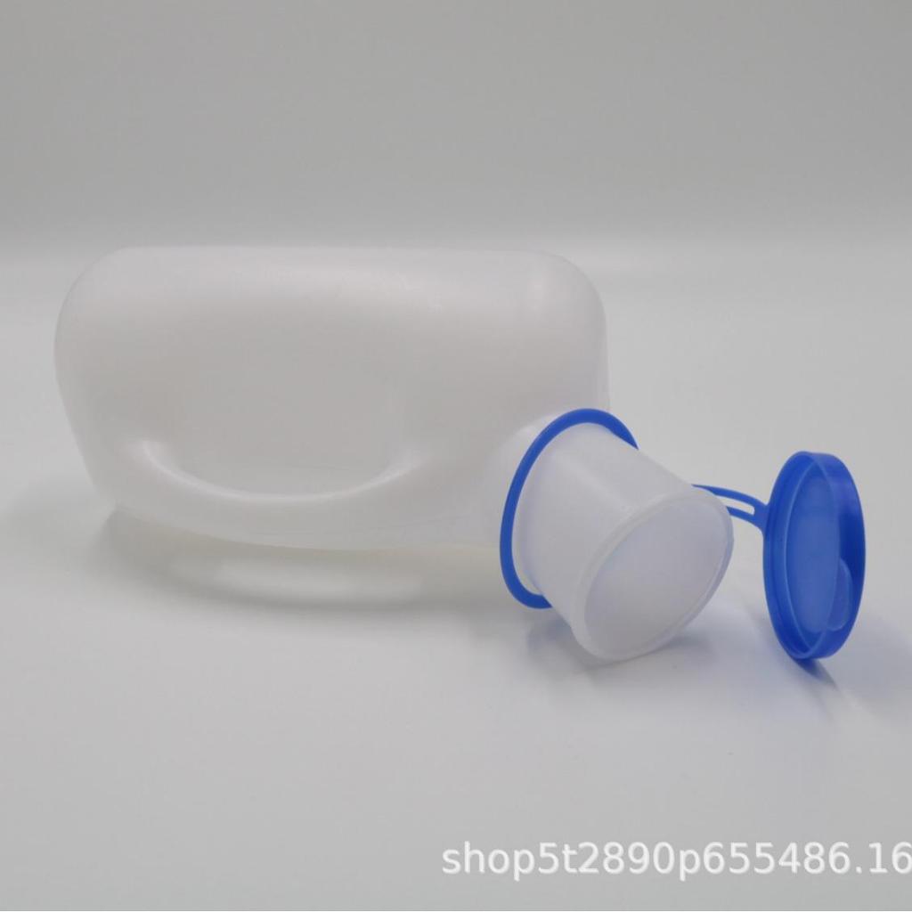 Unisex 1000ml Translucent PE Urinal with Female Interface, High-Temperature Disinfected