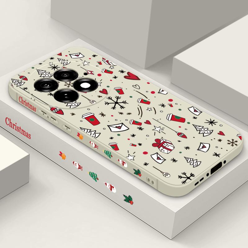 Christmas Gift Pattern Phone Case For OnePlus 15 13 12 13R 12R 11R Nord 5 5G Slim Soft TPU Silicone Cover For OnePlus Ace 5 3 2