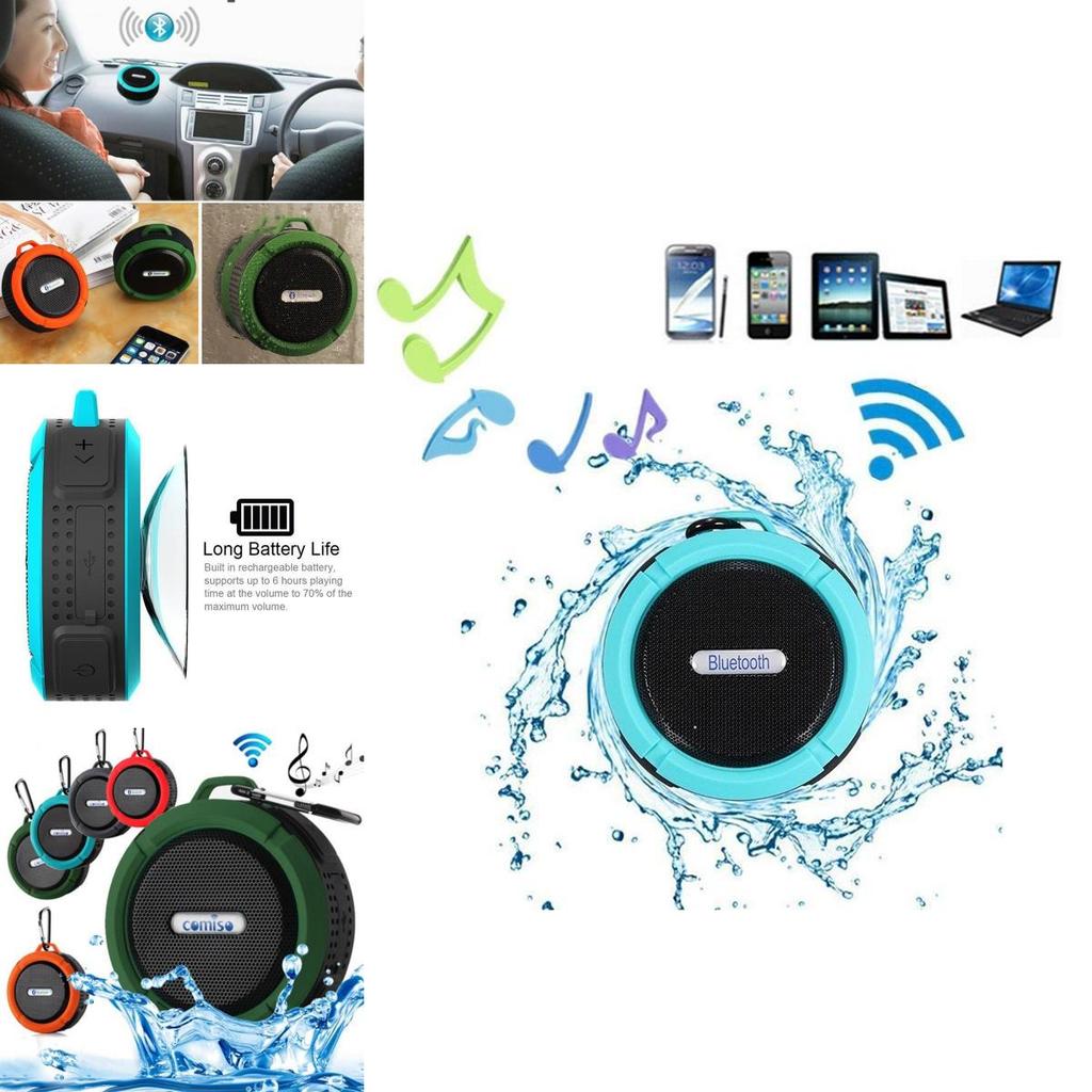 Wireless Waterproof Portable Shockproof  Outdoor Sport Speaker Bluetooth