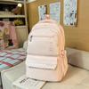 Schoolbag Backpack Junior high school students Large capacity campus leisure school bag Men's and women's outdoor simple sports travel backpack 
