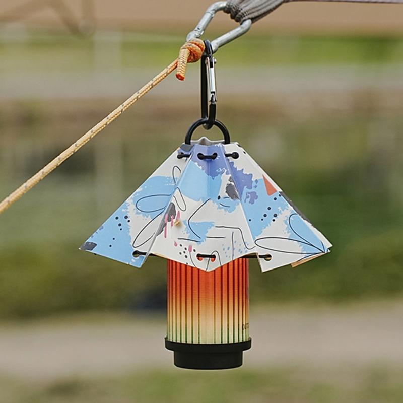 Folding Umbrellas Tent Light Shade Portables Outdoor Umbrellas Tent Lampshades for Outdoor Camping Hiking