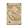 Vintage F1 Formula Racer Poster Metal Tin Sign Plaque Aesthetics Racing Monaco Grand Prix Circuit Track Wall Art Home Room Decor