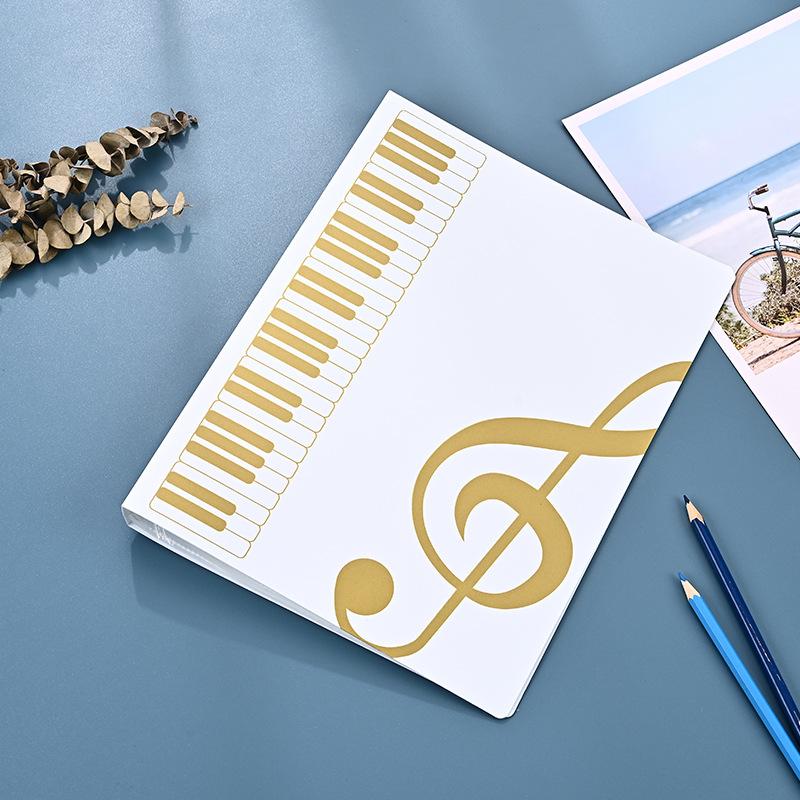 A4 Material Guitar Score Book Folder, Student Insert Sheet Music Book Folder