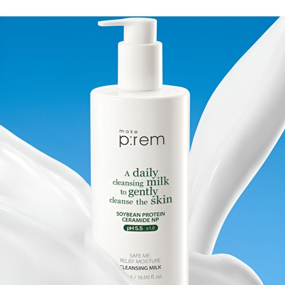 MAKE P:REM Safe Me Relief Moisture Cleansing Milk Set 200ml + 21ml Gentle Hydrating Cleanser