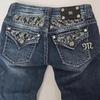 GLYDE Gothic Womens Diamond Embroidery Jeans Vintage Low Rise Flared Jeans Women Retro Y2k Baggy Denim Pants High Streetwear Trousers