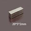 20x5x2mm Mıknatıs Kare Mıknatıslar, 20mm x 5mm x 2mm Blok Mıknatıs Aletler İçin