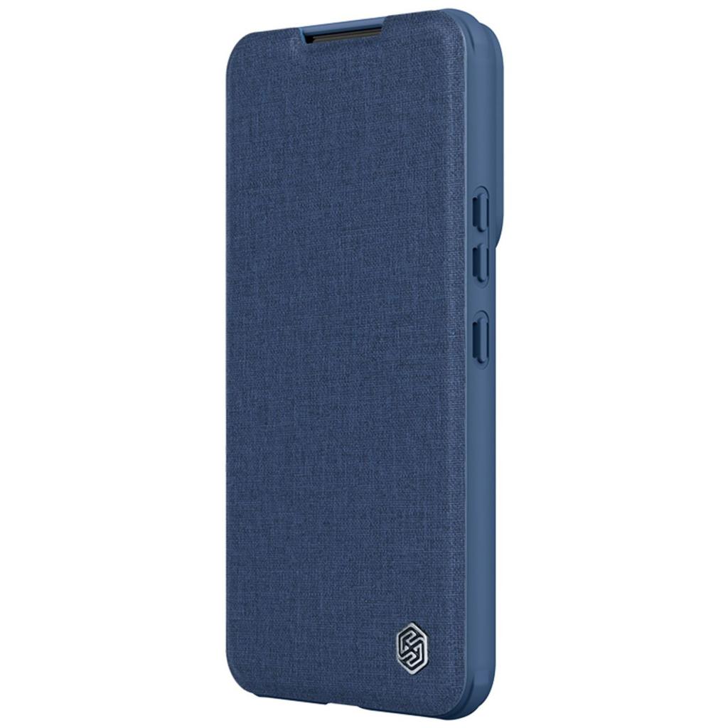 Nillkin Blue Qin Cloth Pro Flip Case with Camera Guard for Samsung Galaxy S23+