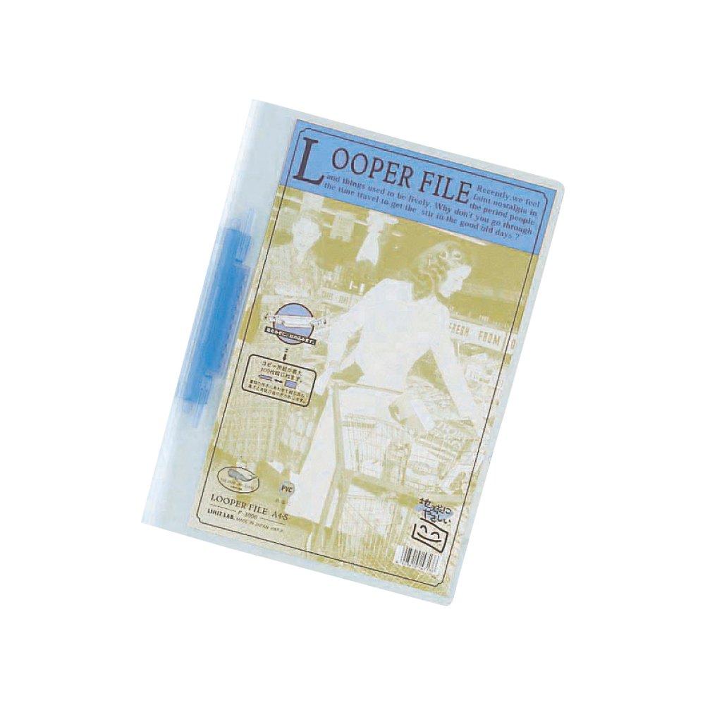 

LIHIT LAB Looper File, 25-Pack, A4, Blue, F3006_25 Blue