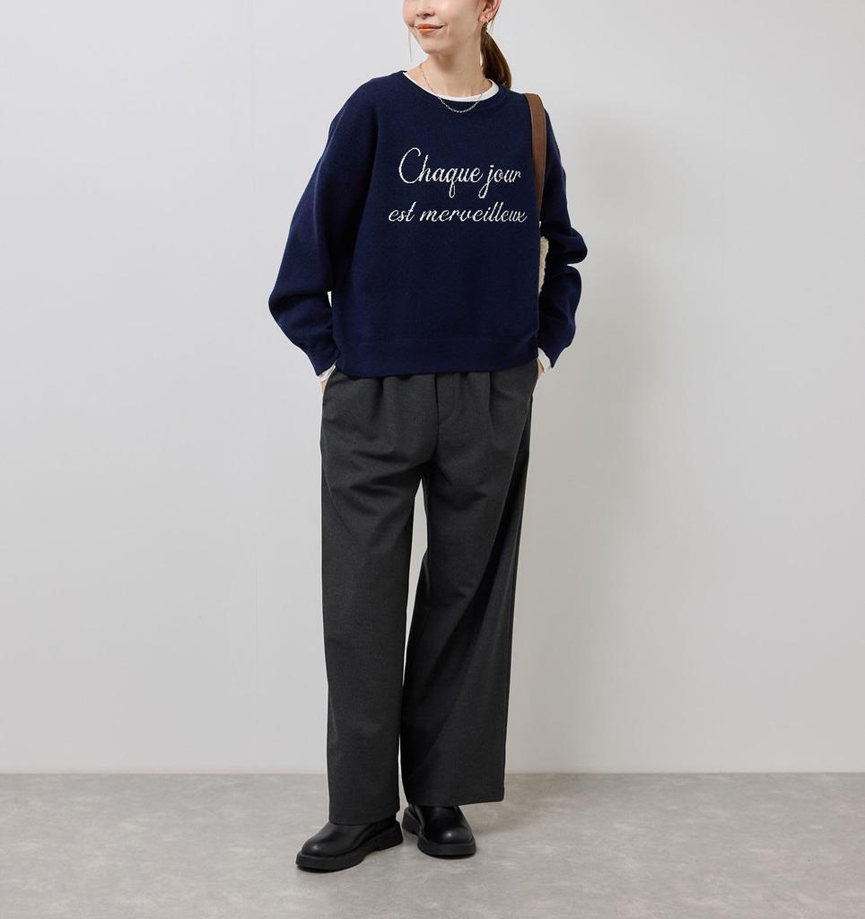 ROPE PICNIC TR Easy Wide Gray Pants, Women's, GDS55020, (07)