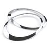 For Mini Cooper S R55 R56 R57 2007-2015 Front Headlights Frame Headlight Eyebrow Ring Cover Trim Replacement Chrome Gloss Black
