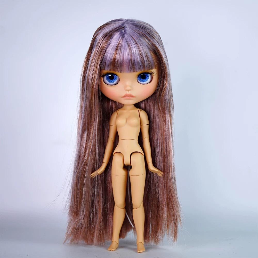

Лялька ICY DBS Blyth, смаглява шкіра, матове обличчя, блискуче обличчя, губи, що надуті, 30 см, BJD, тіло з 19 шарнірами, лялька для DIY макіяжу, лялька-костюм, подарунок, іграшка Only doll-no 9 hands