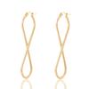 European and American Fashion Drop Earrings Unlimited Geometric Number 8 Hoop Ear Rings Golden Woman's Retro Earrings Party Gift