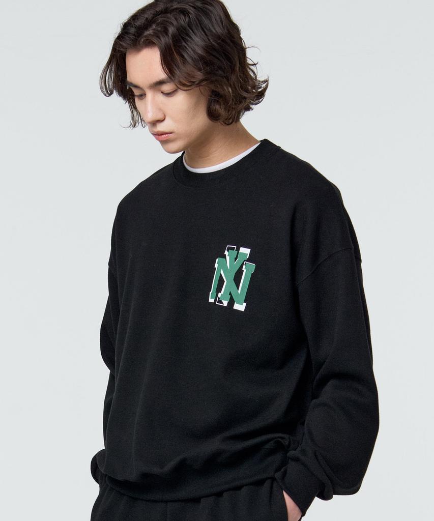 PAPERBOY Ny Simple Logo Sweatshirt - Black
