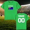 Australia National Football Custom Name Number T Shirt Unisex Personalized Diy 2026 Football Tour Match Day Fan Streetwear Tee