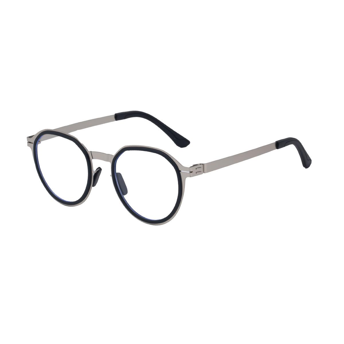 JYL TS Мужские поляризационные круглые - Гибкие дужки Ретро солнцезащитные очки для вождения MY-98323 c-2743 rubine красный