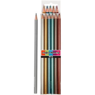 Colortime Buntstifte - Metallic - 3 mm Spitze - 6 Stück