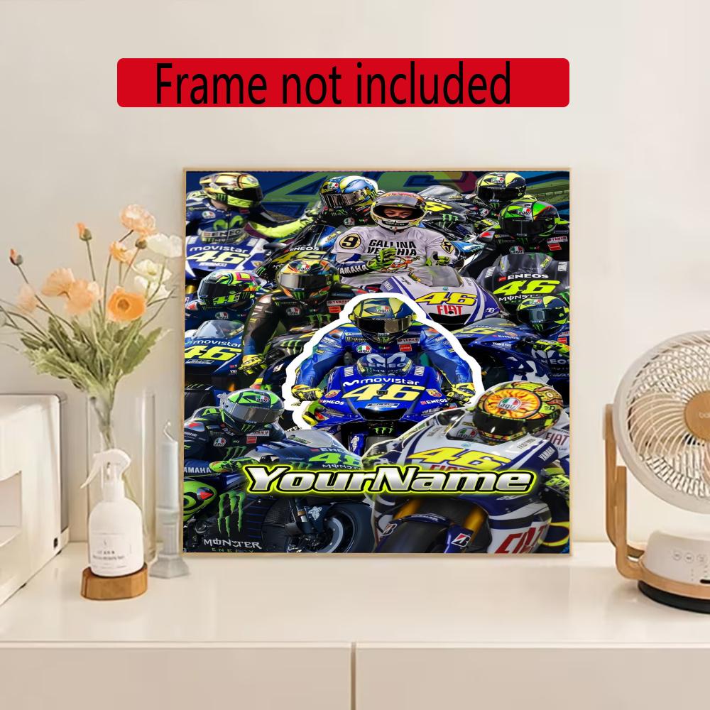 Doctor46 Customize Your Name Diamond Painting Round Diamond Rhinestones Mosaic Diamond Embroidery Wall Paintings Rhinestones Gift Frameless