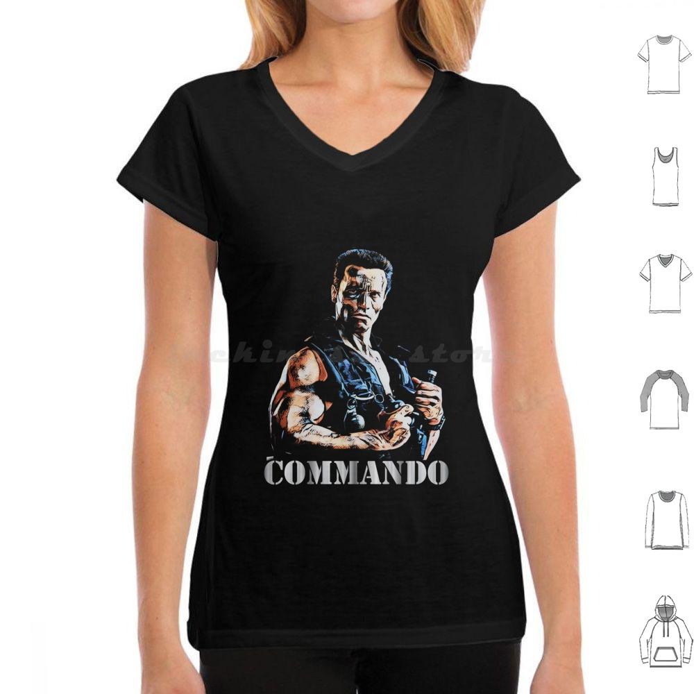 Commando T Shirt Cotton Men Women DIY Print Commando Movies Popular A Beverly Hills Cop See You At The Party Richter Terminator