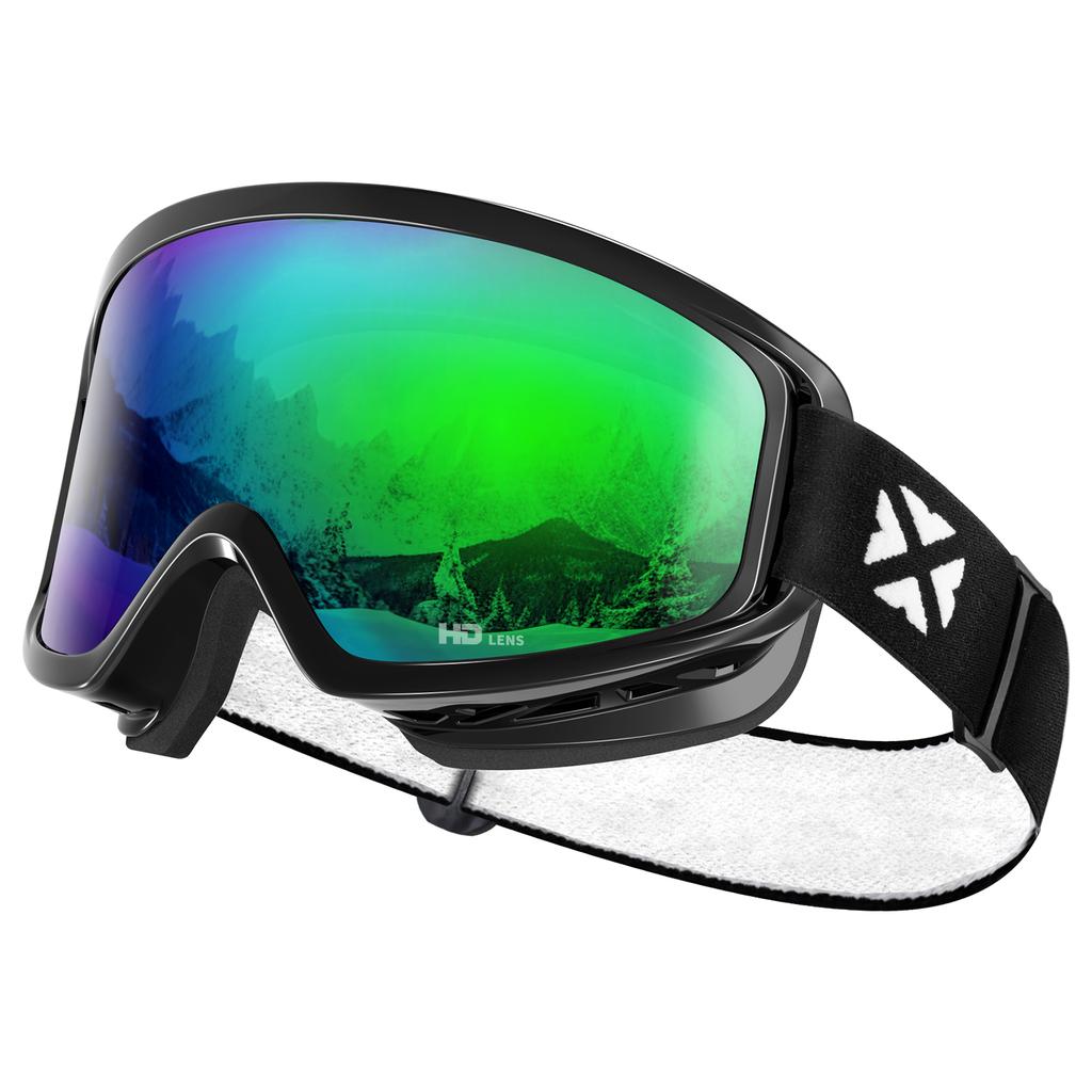 MAXJULI Ski Goggles OTG Snowboard Goggles for Men Women Youth 100% UV Protection Snow Sports M7