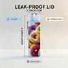 1PC Pile Of Color Donut Sweet Food Print 750ml Color Plastic Sports Water Bottle Leakproof Flip Straw Lid Suitable for Sports Office Home Use