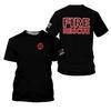 Summer Round Neck 3D Firefighter Print Top Fashionable Casual Short Sleeved Men's T-shirts
