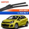 Für Kia Rio 3 MK3 2011 - 2017 Scheibenwischer Frontscheibenwischerblätter Windschutzscheibe Scheibenreiniger Auto Regenbürsten 26"+16"""