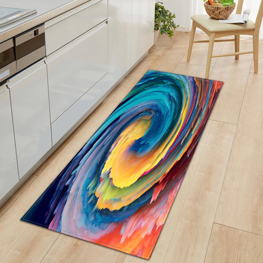 Kitchen Long Abstract Floor Mat Door Mat Carpet Floor Mat