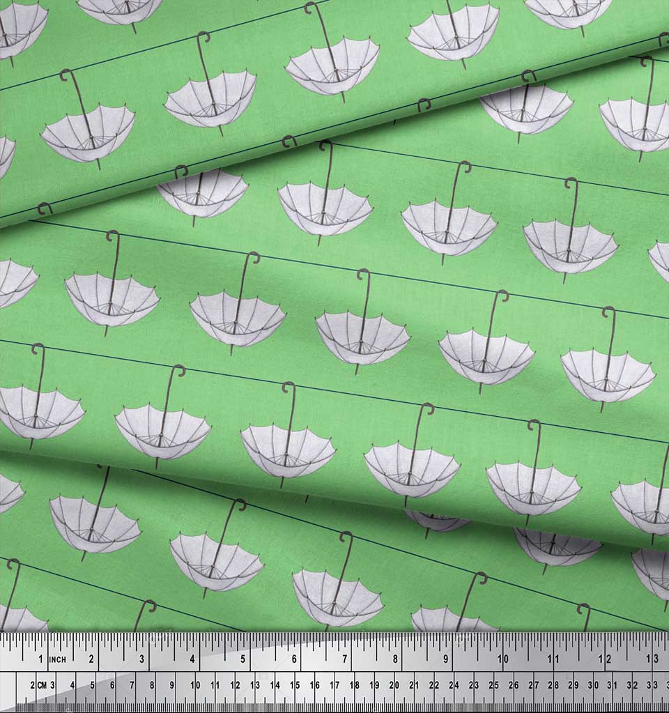 Soimoi Verde Jersey De Algodon Tela Avion De Papel Tela De Camisa Tela