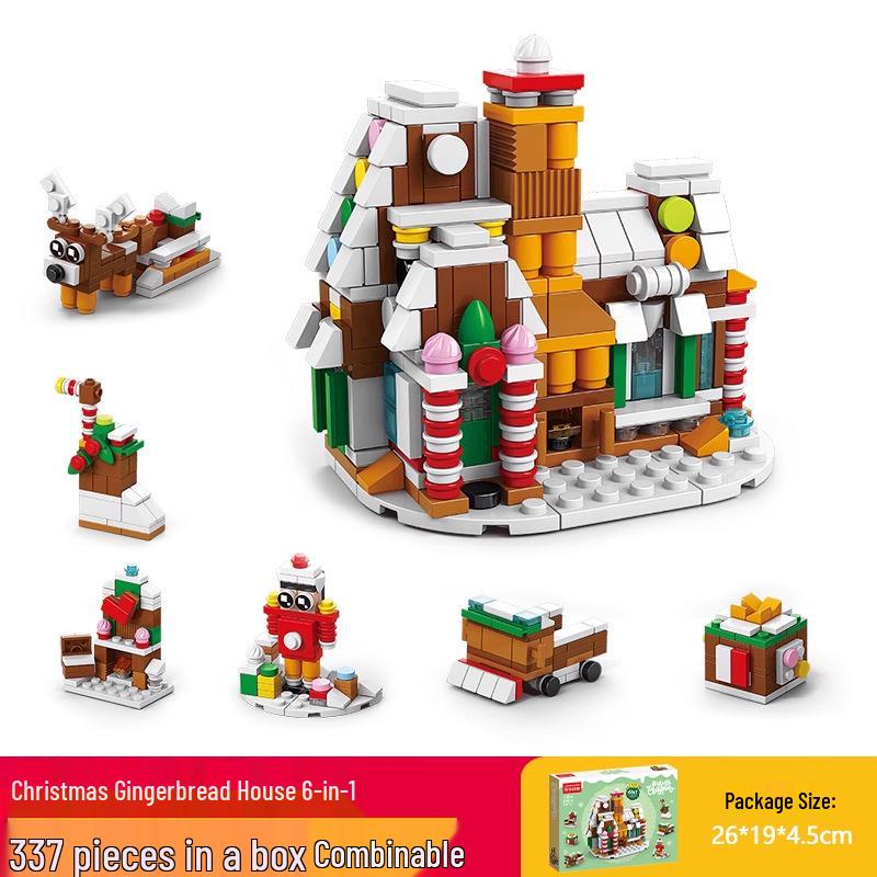 Lele Brothers Christmas Tree Building Blocks - Educational Toy for Boys