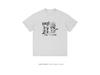 Unisex Summer Trend Cat Print Cotton Tee, Drop Shoulder, Loose Fit