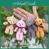 Cute And Cuddly Bear Plush Keychain Adorable Animal Decor For Couples And Gifts