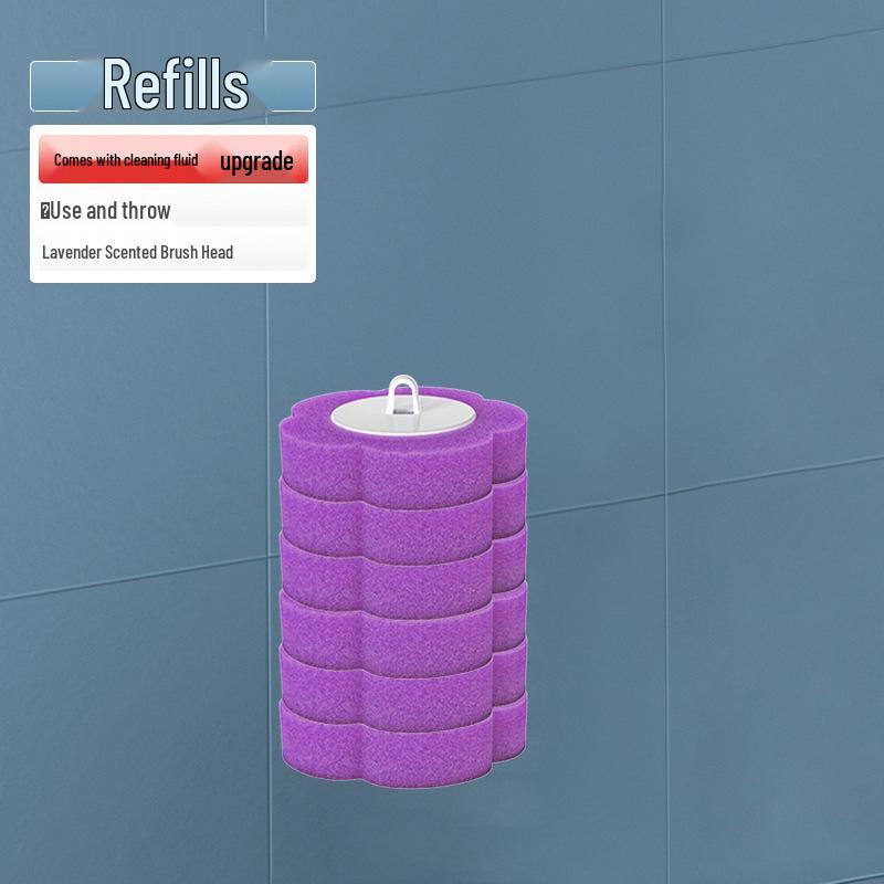 

Wall-Mounted Disposable Toilet Brush & Replacement Head