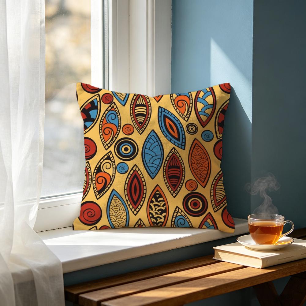 EEthnic Mandala Vintage Seamless Pattern Cushion Cover Cushion Cover Set Pcs x x x Pillowcase Decorative Sofa Home